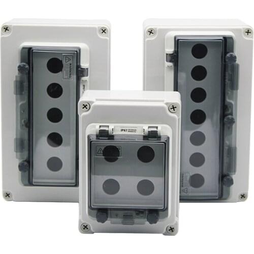 One hole indoor and outdoor waterproof button switch control box plastic rainproof electric control box electric box electrical
