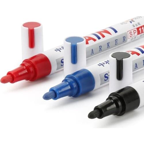 Waterproof Paint Car Care Wheel Tire Pen Mark Oily Car Rubber Tire Tread Metal Permanent Paint Marker Pen Wheels Tires