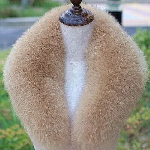 Genuine Fox Fur Collar Scarf For Women Winter Fox Fur Scarf 100% Natural Fox Skin Collar Neck Warmer Custom Made
