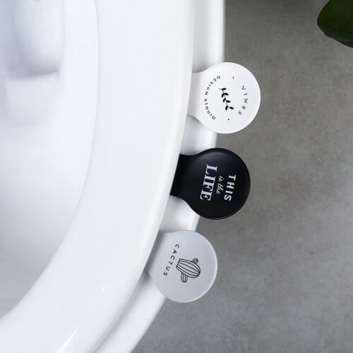 1 Pieces Household Anti-dirty Toilet Lid Lifter Toilet Cover Handle Self-adhesive Toilet Seat Lid Holder Device Bathroom Gadgets