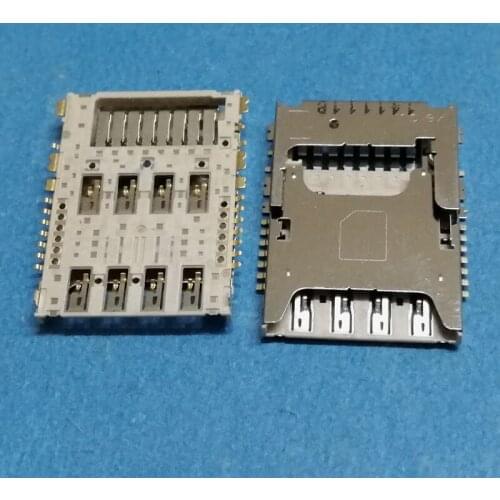 1Pcs Reader Sim Card Socket For Samsung Galaxy J5 J500 J5008 J500F J7 J700 2015 J700F J7008 I527 Slot Tray Holder Connector