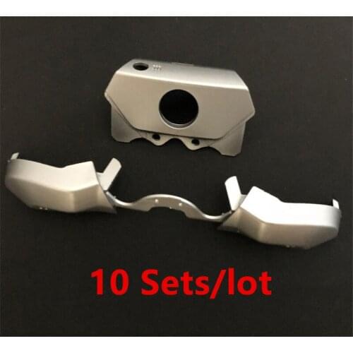 10 sets Silver LB RB Trigger Bumper Button & Guide On/off Guide Jack Port Surround Home Buttons For XBOX One Elite Controller