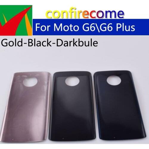 10Pcs\Lot For Motorola Moto G6 Plus Battery Back Cover G6Plus Rear Housing Case Chassis Shell Replacement
