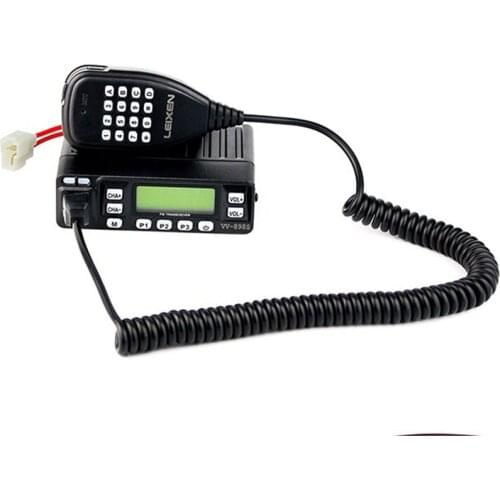 2PCS Professional LEIXEN VV-898S VHF/UFH Dual Band Mini Mobile Radio 144-430Mhz High Power 25W/10W/4W Power CTCSS/DCS for Racing
