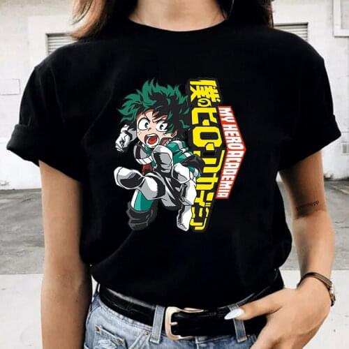 2021 Anime Clothes Shoto Todorok TShirt Deku Kawaii TShirts My Hero Academia T-Shirt Boku No Hero Academia Tshirt Bakugou TShirt