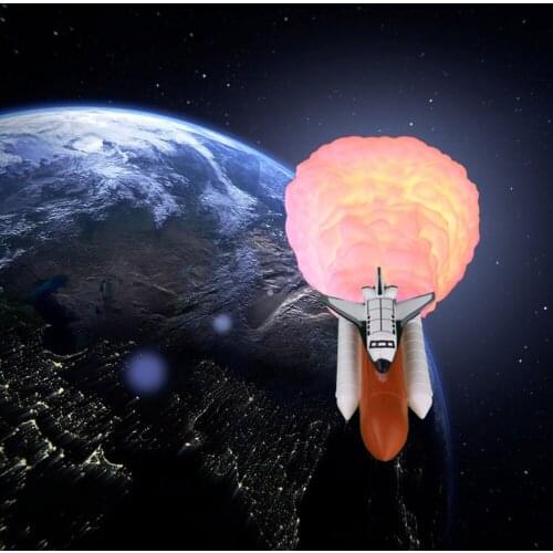 3D Print Space Shuttle Night Light Moon Lamp Creative Rocket Light For Space Fans As Room Living room Decor Drop shipping