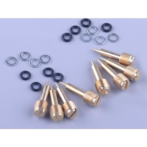 8Sets Carburetor Carb Pilot Mixture Screw Motorcycle Accessories Fit for Suzuki VS 1400 VZ VX 800 GSF 400 1200