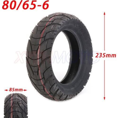 80/65-6 Outer Tire Tubeless Tyre Electric Scooter Refitted Thick Tire Vacuum Road Tire Dirt Bike Mini Moto