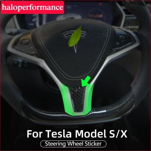For Tesla Model S Accessories Car Steering Wheel Cover Sticker For Tesla Model 3 Accessories Automobile cars Decor model three