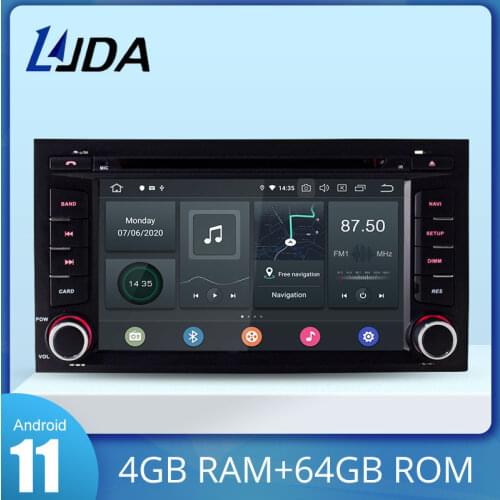 LJDA Android 10.0 Car DVD Player For Seat Leon 2014 2015 2016 2017 Multimedia GPS Stereo 1 Din Car Radio DSP 4G+64G Auto Audio