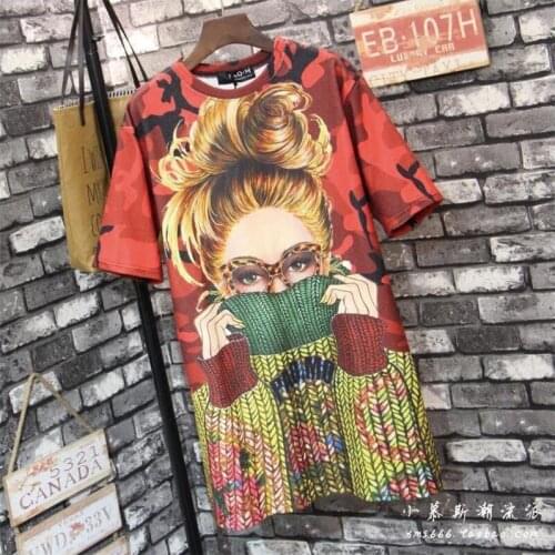 BringBring 2019 Fashion Summer Harajuku Oversize T shirt Women Cartoon Pattern Tshirt Woman Loose Tops Best Friends t Shirt 1806