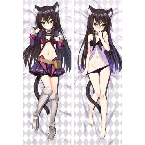 Isekai Maou to Shoukan Shoujo no Dorei Majutsu Double sided hugging Pillow Case Pillow Cover Pillowcase Peach Skin 2 Way 89054