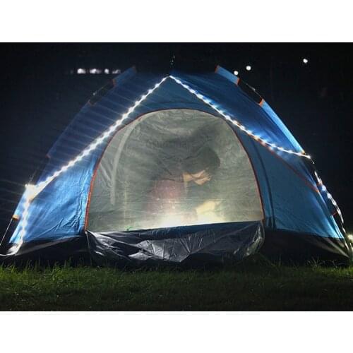 5V 120LED Per Meter 1m 1.5m 2m Flexible LED Strip with Silicone Tube for Tent Camping Outdoor Party and Hiking