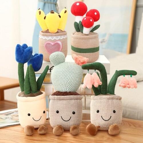 Simulation Succulent Plant Ddecoration Pillow Plush Toy Children’s Gift Plushie Room Decor Cute Toys For Girls Doll Kids Toys