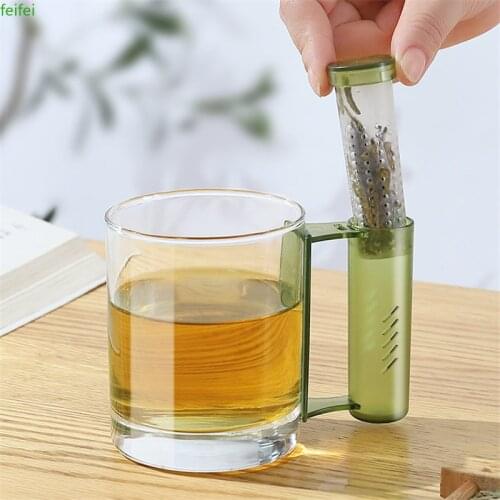 Tea Soaking Separation Filter Cup Multifunctional Heat-resistant Glass Tea Cup Transparent Water Cup with Handle Glass Drinkware