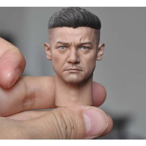 1/6 High quality Jeremy Renner 4.0 Male Head Models Sculpt for 12''Figures Bodies DIY
