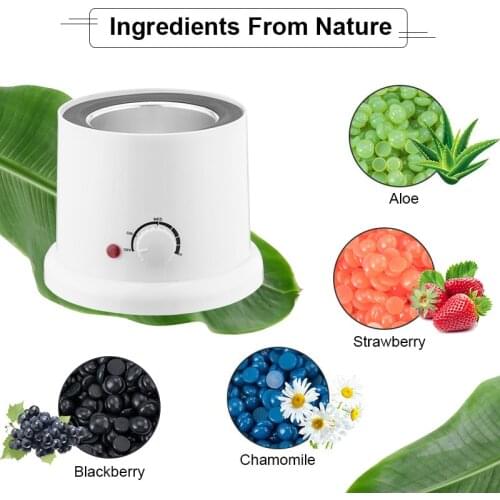 Wax Melts Machine Set Waxing kit Hair Removal Wax pot Wax Melter Machine with Wax Beans Heating Paraffin Depilatory Epilator