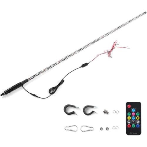 Tie Rod End Kits Ball Joint 5ft LED Flag Light Remote Control RGB Color Changing Flag Pole Lamp IP67 Waterproof for Off-Road