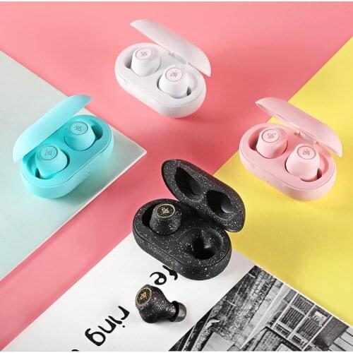 AUGLAMOUR AT200 6mm Moving Coil Wireless Bluetooth 5.0 Earphones In-Ear Sports Music Earbuds IPX5 Waterproof Headset For Phone