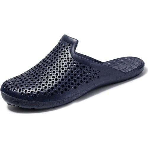 JARYCORN summer new hole shoes mens breathable non-slip soft bottom slippers casual beach womens sandals