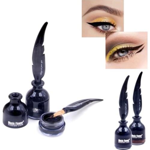 Eyes Make Up Cushion Eyeliner Waterproof Long Lasting Eye Liner Pencil Black Quick-drying Eyelid Natural