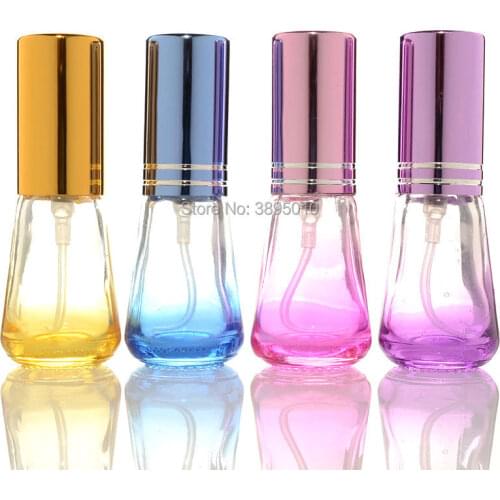 4ml Clear Glass Perfume Sprayer Bottle with Atomizer Refillable Container Travel Parfume Vials Tube F894