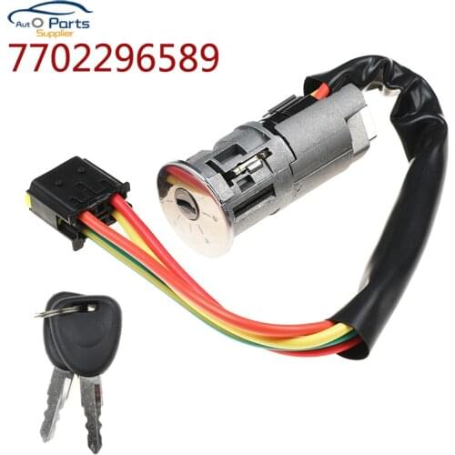 YAOPEI 7702296589 Ignition Switch 2 Key Starter Truck For Renault Logan Dacia Sandero Clio 77022-96589 7701471098 7701471220