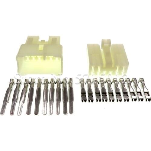 10 Hole 7122-1300 7123-1300 Auto CD Wire Socket Male Female Kit Series(090) Automotive Electrical Wire Connectors