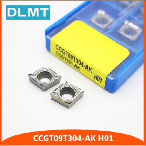 10Pcs CCGT09T304 AK H01 CCGT331 Aluminum cutter blade Insert Mill Tool Machining Center Cutting Tool wood turning tools AL+TIN