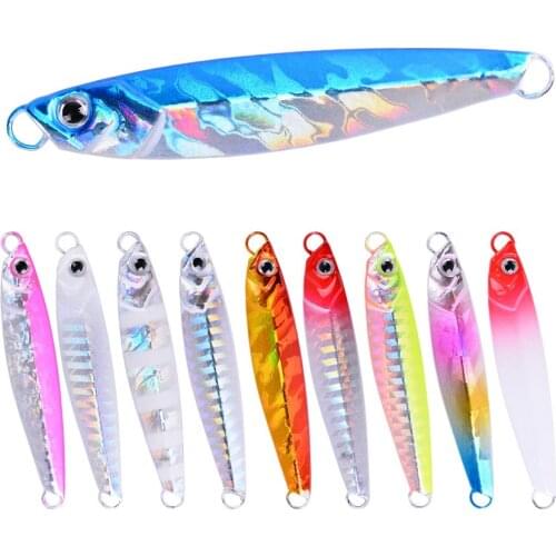 10pc Casting Jigs Fishing Lures 7G 10G 14G 17G 21G 28G Shore Cast Jigging Spoon Jig Sea Fishing Lure Artificial Bait Tackle