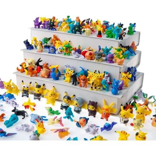 144Pcs Pokemon Figures toys Model Collection 2-3cm Pokémon Pikachu Anime Figure Toys Dolls Child Birthday Gift