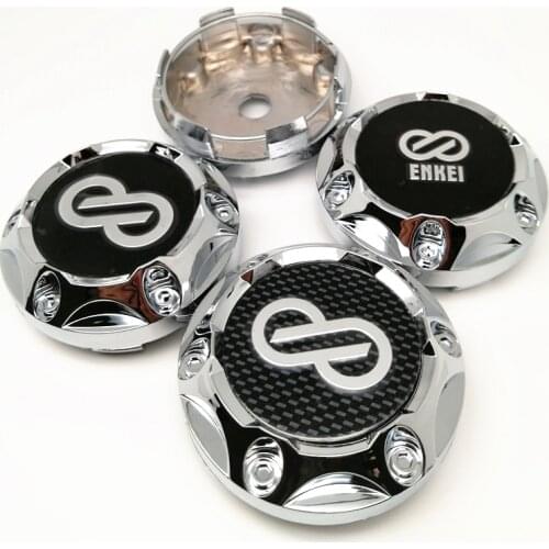 4pcs 68mm Wheel Center Caps for Enkei Car Styling 64mm Auto Rims Emblem Cover Hub Cap 45mm Sticker