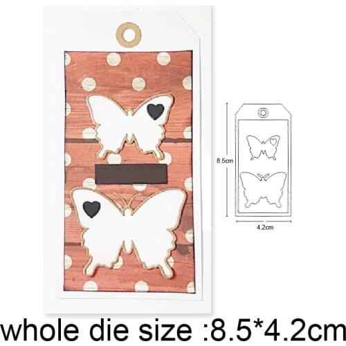 6pcs/set frame butterfly Metal Cutting Dies diy Scrapbooking Photo Album Decorative Embossing PaperCard