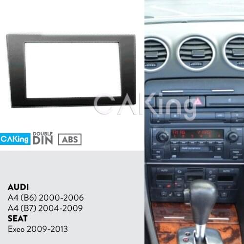 Car Fascia Radio Panel for Audi A4 (B6) 2000-2006;A4 (B7) 2004-2009; Seat Exeo 2009-2013 Frame Dash Fitting Kit Facia Plate