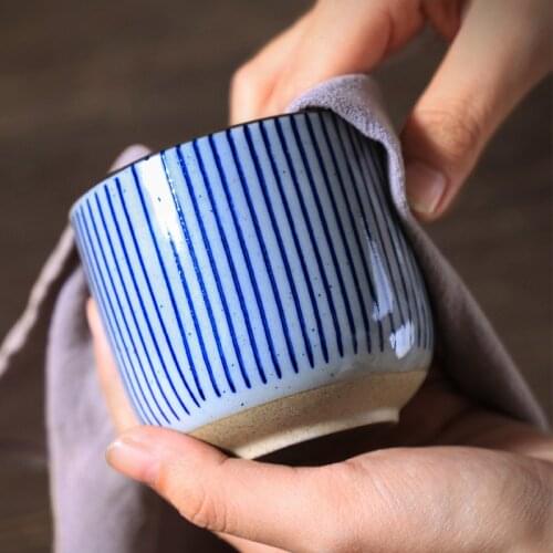 Tea Cup, Water Cup, Coarse Pottery, Hand Painted Household, Teaset Cuisine Tableware Teacup Arabic Coffee Cup Set