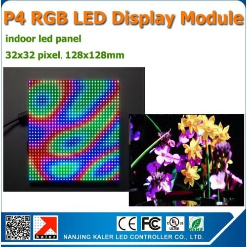 DIY video LED display kits 40cs P4 indoor SMD RGB Led Module 256*128mm p4 led video panel