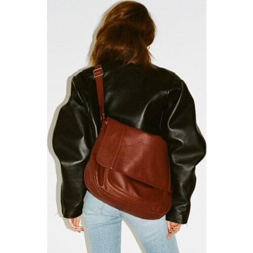 Designer Sac A Main Ladies Retro Style Leather Shoulder Bag Casual Bag Ladies Handbags Woman Double Big Solid Color Luxury Tote