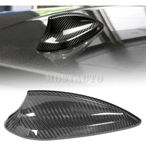 For BMW 3 Series 5 Series 7 Series G20 G30 G11 G12 Real Carbon Fiber Exterior Car Roof Shark Fin Antenna Cover Trim Black/Red