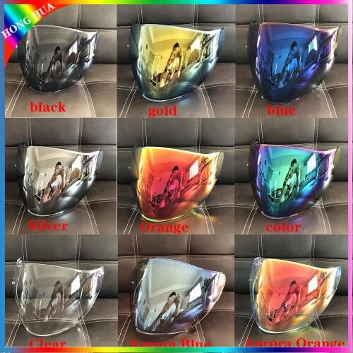 Helmet Lens Visor Motocross Helmet Motorcycle Half helmet Shied Lens Glasses for AGV K5 JET