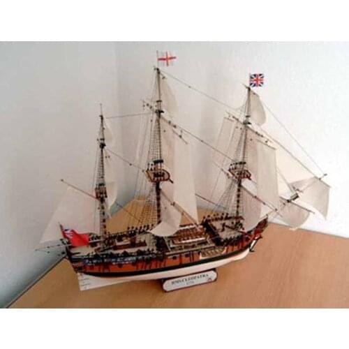 1:96 scale British Egyptian Yan after sailing ship model 3D Paper model kit