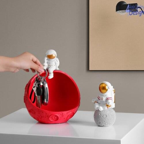 Multi-Purpose Storage Nordic Astronaut Porch Key Lipstick Groceries Store Ornaments Disk Organize Creative Home Accessories
