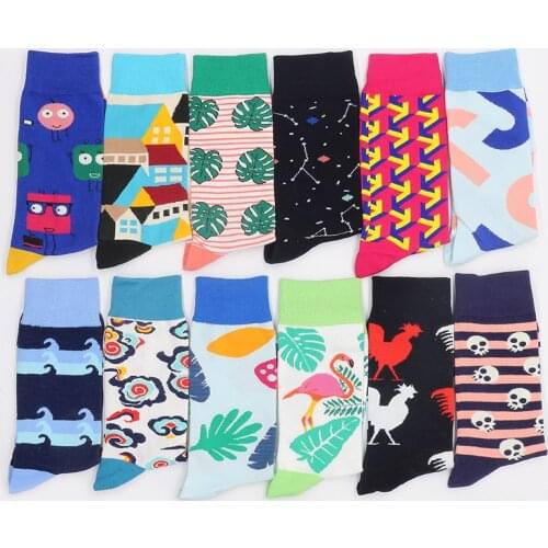 Mens Cotton Socks Womens Sock Christmas Gifts Winter Set Print Animal Warm Funny From The Factory Dropshipping Contact Us