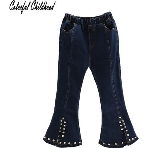 New Fashion Childrens Clothing Jeans For Girl Spring Baby Jeans pretty Girl Kids Pants toddler kids Trousers autumn 4-10YRS