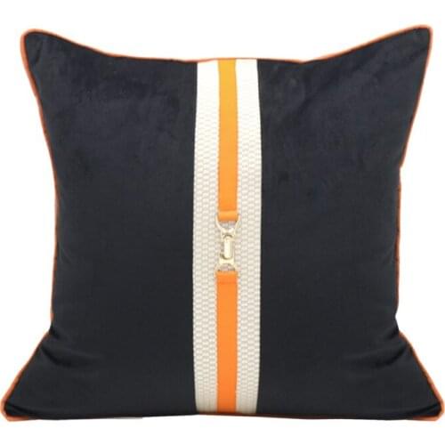 Solid Throw Pillowcase Metal Design Decorative Living Room Cushion Cover Pillow Cover Luxury Cushion 45x45cm