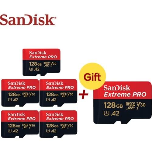 Wholesale SanDisk Micro SD Card 128GB UHS-I SDXC Memory Card A2 U3 Flash Card 32GB TF Card 5+1 For Phone Tablet PC