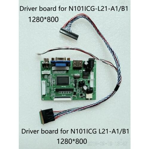 LCD Driver board For Innolux/CHIMEI N101ICG-L21-A1/B1 Dedicated Display Driver Board Support reversing priority