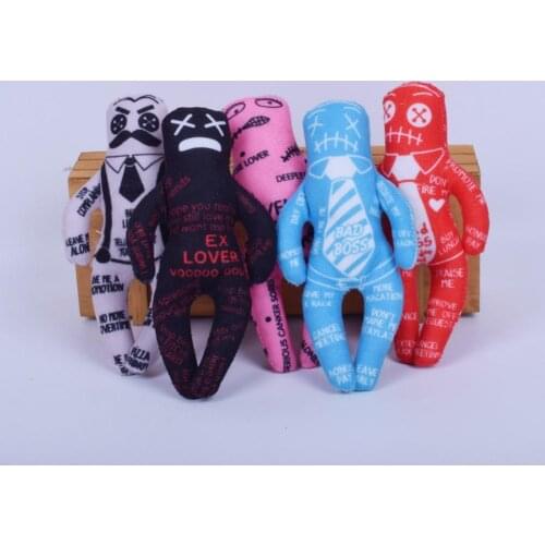 Pet Plush Toy Cat Bite Molar Cute Lifelike Human Style Toy Soft Fabric Bite-resistant Durable Pet Leisure Supplies