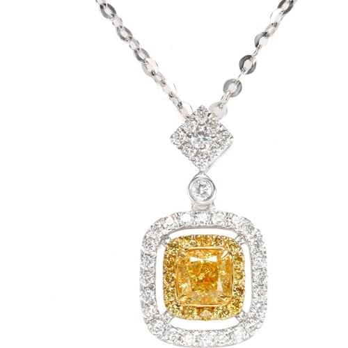 QTT Luxury Necklace For Women 925 Sterling Silver Large AAA Square Zircon Choker Neck Charms Clavicle Chain Jewelry 2021