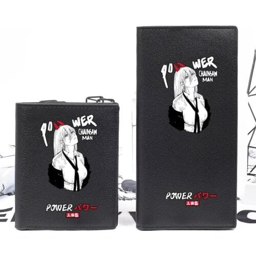 Anime Chainsaw Man Cosplay Cartoon Unisex Short Long PU Folding Wallet Card Holder Coin Pocket Purse Money Bag Fashion Gifts