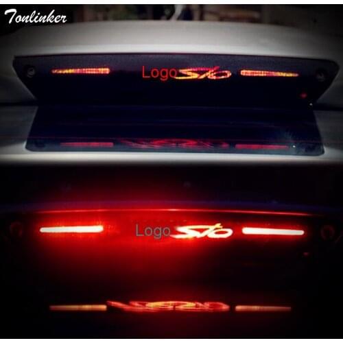 Tonlinker 1 PCS DIY Car styling rear brake lights decoration stickers cover case stickers for Ford Fiesta 2009-14 accessories